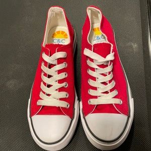 Platform Sneakers red white and blue colors